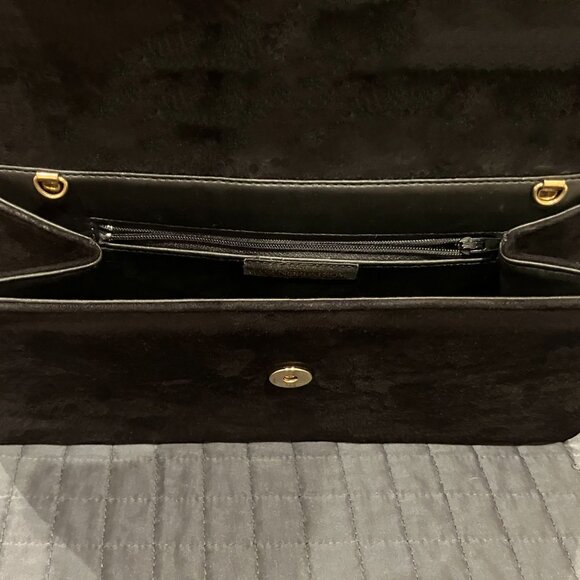 Black Suede Clutch / Shoulder Purse from Classiques for Nordstrom - Picture 4 of 6